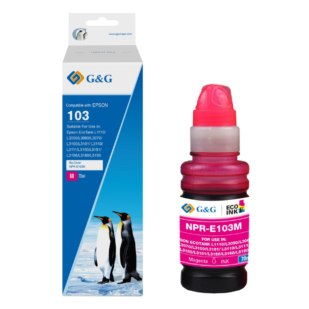 Picture of Compatible Epson Ecotank L5190 Magenta Ink Bottle