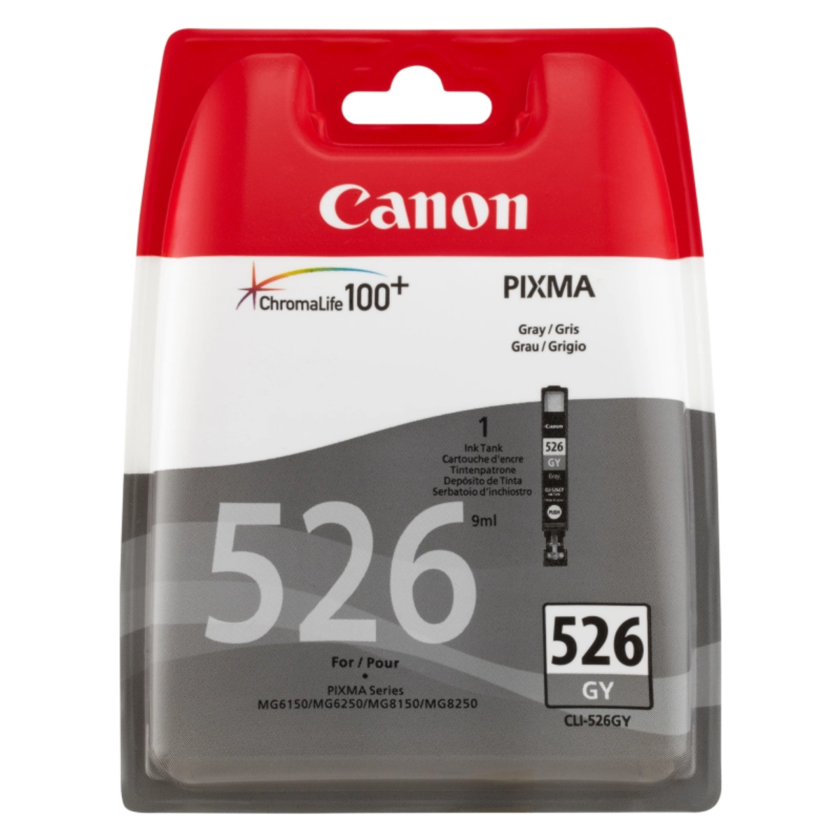 Canon CLI-526 Grey Standard Capacity Ink Cartridge 9ml - 4544B001