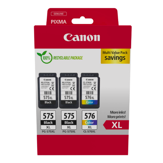 Picture of  Canon TS3700 Series High Capacity Combo (3 Pack) Ink Cartridges